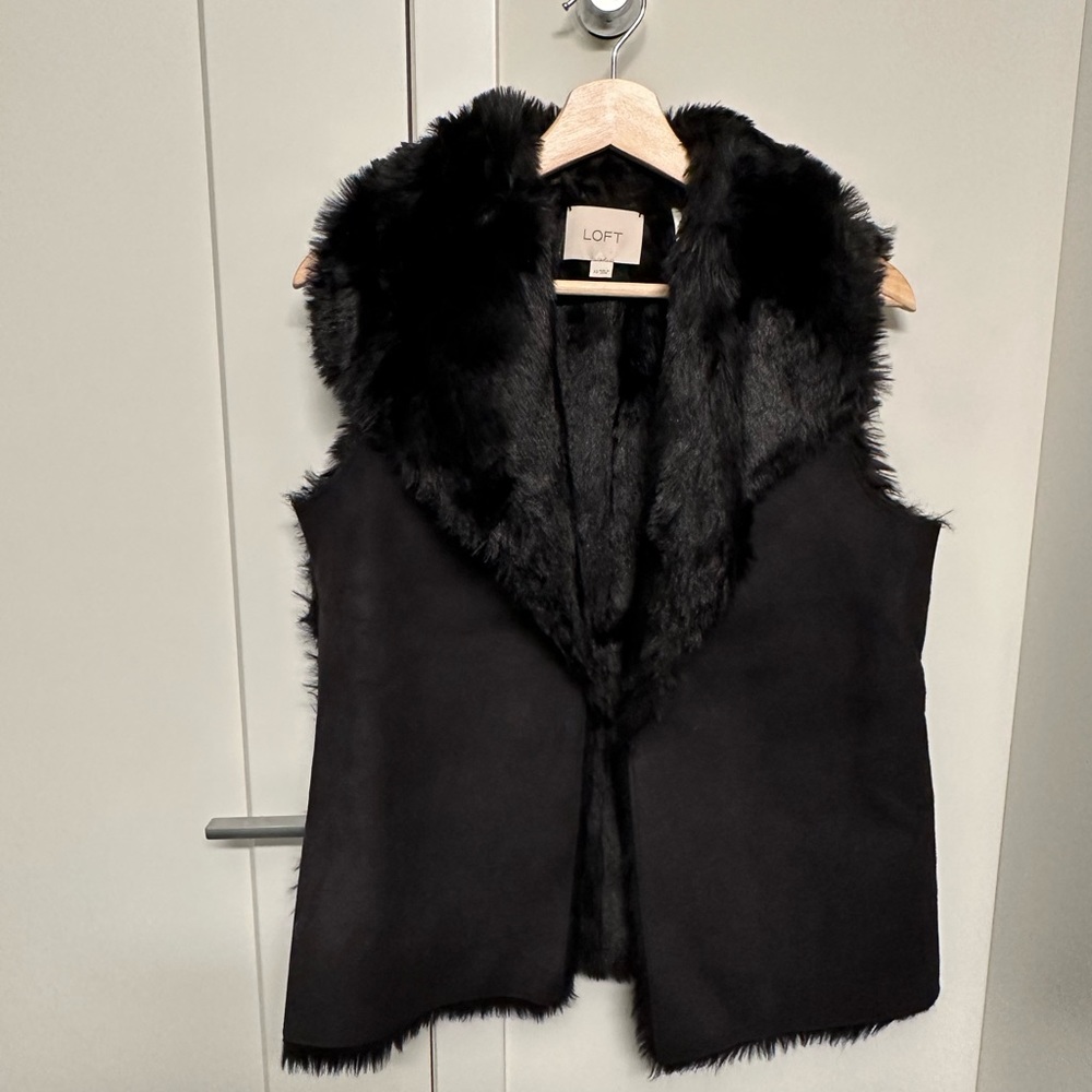 Faux fur vest